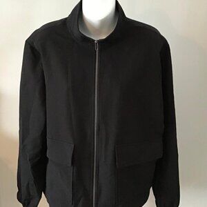 Sanctuary Classic Black Lightweight Metro Jacket Coat Size Large Casual Moto NWT
